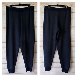 Heartloom Revolve Lounge Knit Pull On Drawstring Jogger Pants Size Large Navy